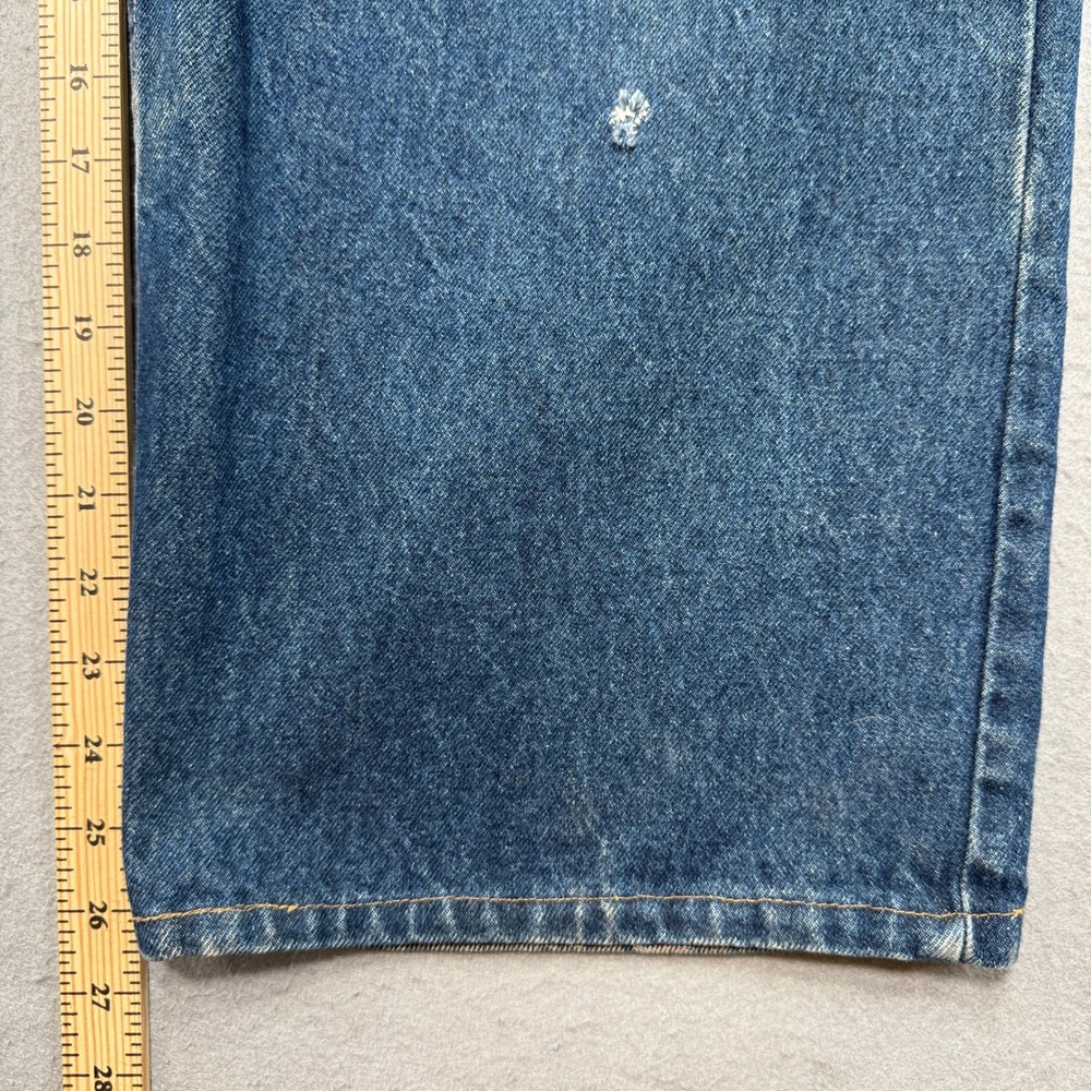 Big Bill Denim Bib Overalls Men's 48 Blue Distressed Workwear Dungarees Canada - Picture 6 of 13